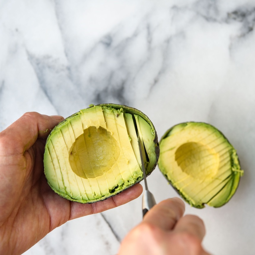 slice the avocado
