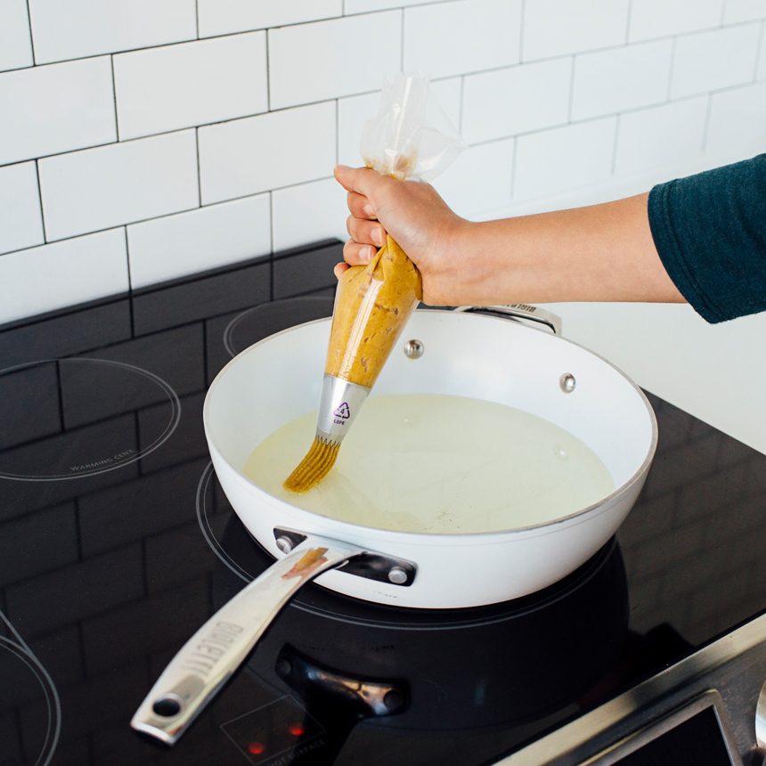 frying churros