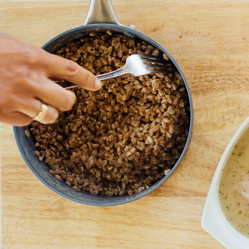 step 2 fluff farro