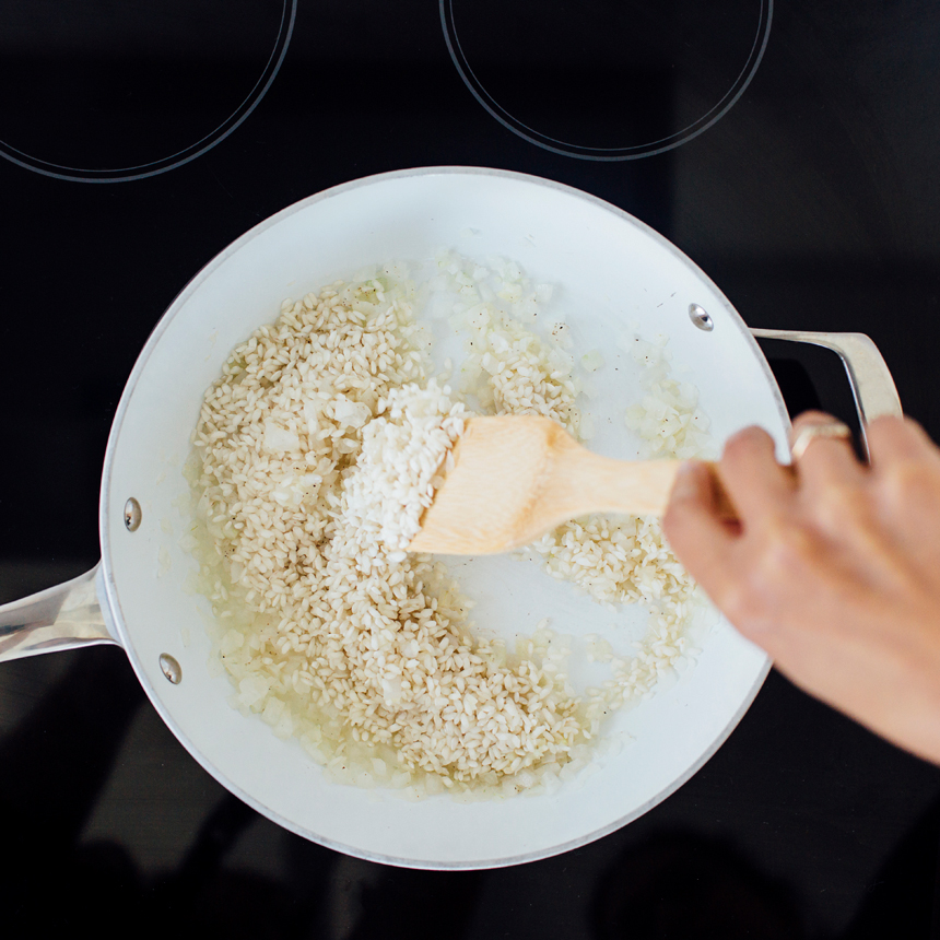 step2 stir risotto