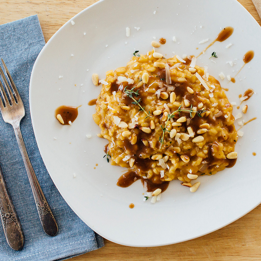 step5 serve butternut squash risotto