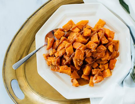 Candied Yams with Caramel Dip