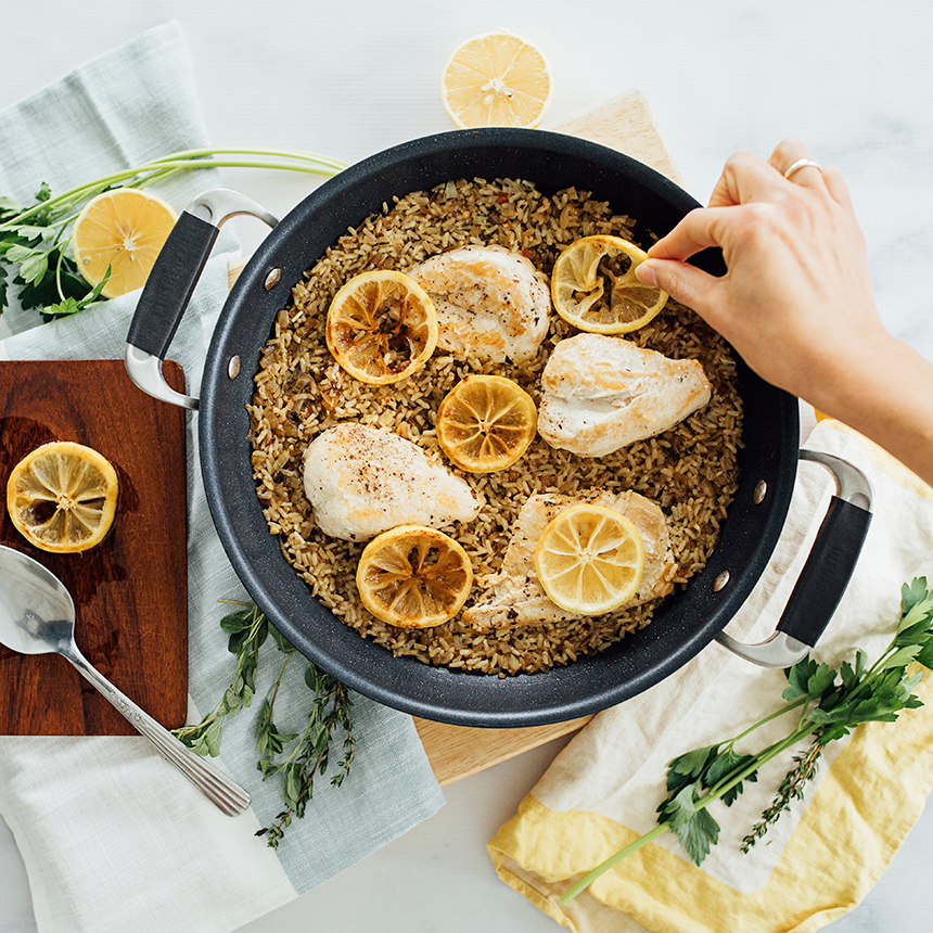 One PotLemonHerbChickenRice Step5C