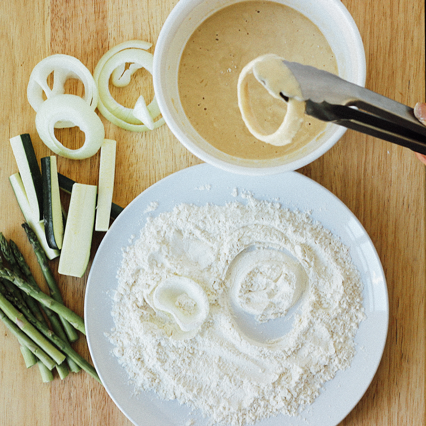 Beer Battered Onion Rings Step2