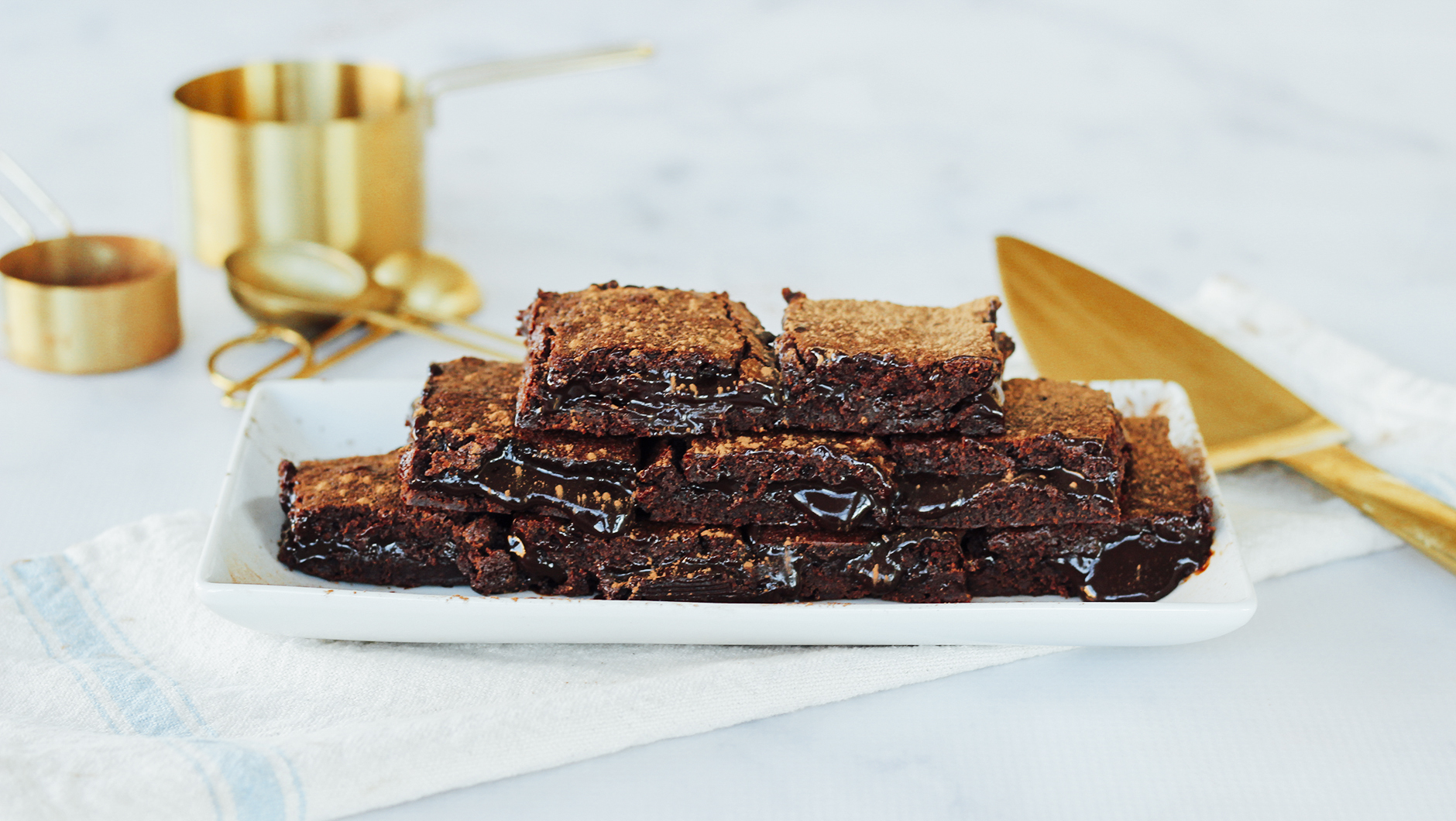 Layered Chocolate Brownies Hero