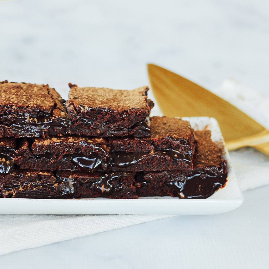 Layered Chocolate Brownies Shot5