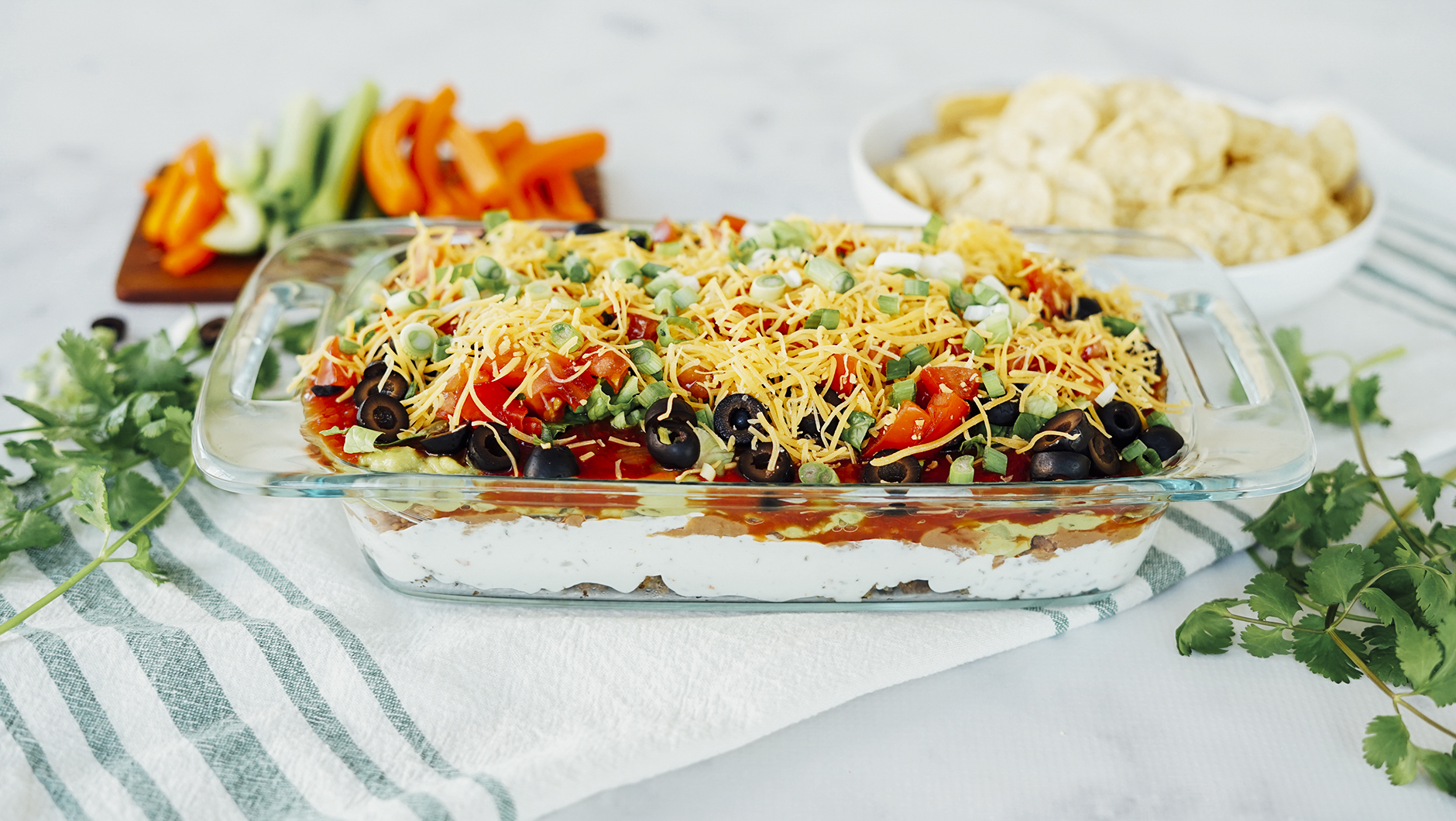 Layered Ranch Taco Dip Hero