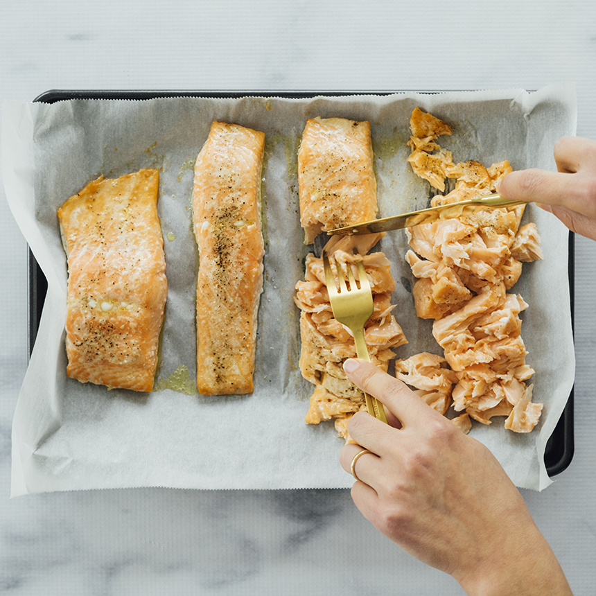 Baked Salmon Quinoa Bowl Step2