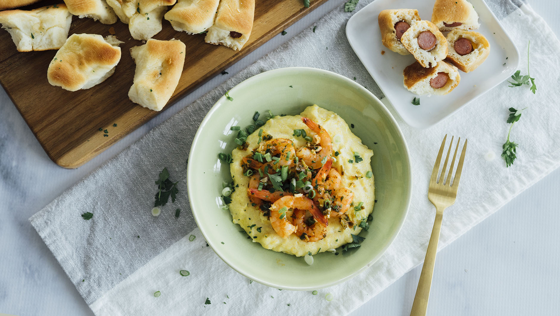 Cajun Shrimp  Grits Hero