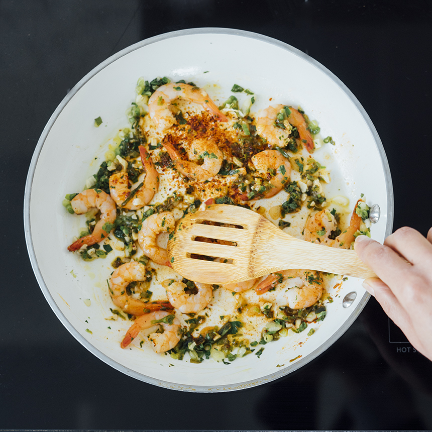 Cajun Shrimp  Grits Step2