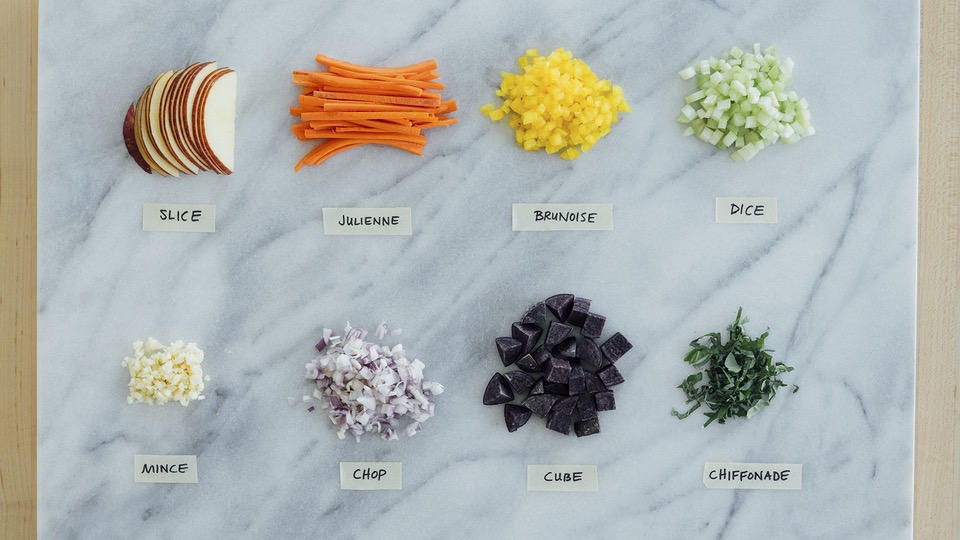 The Most Common Ways to Cut Vegetables + Their Meanings