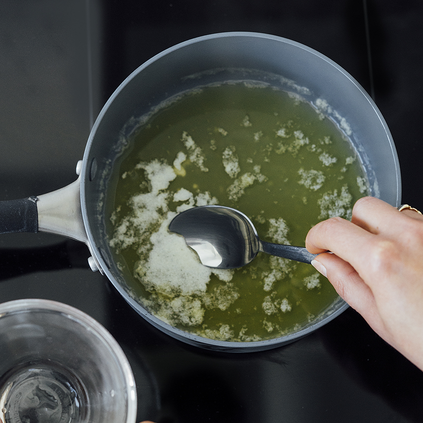 Lox Benedict with Dandelion Greens Step4