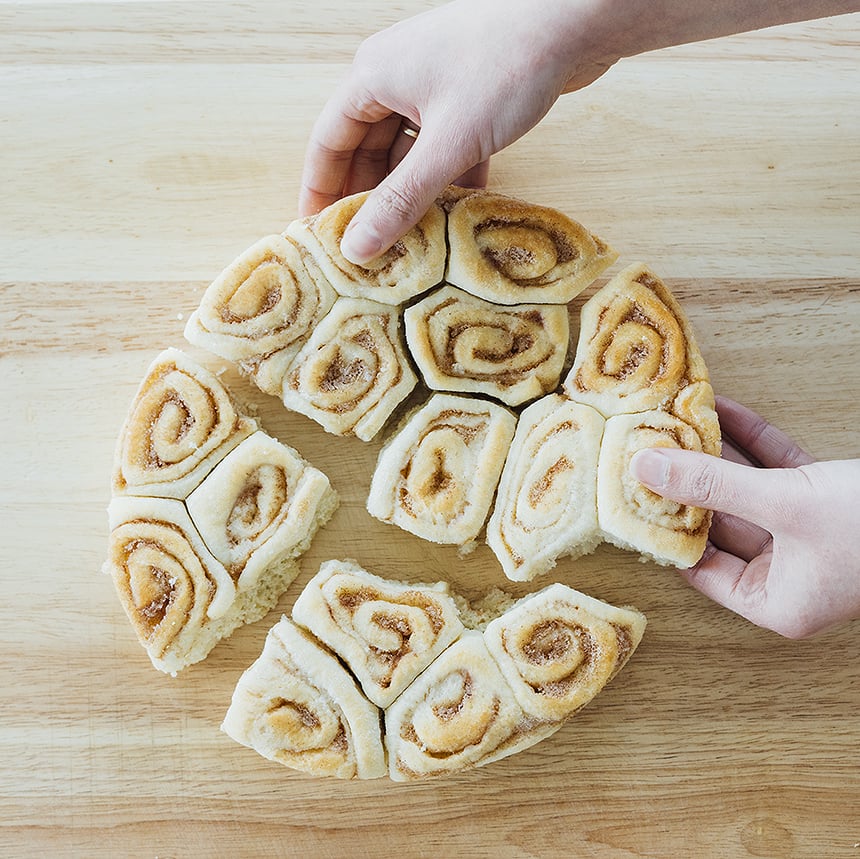 Cheddar Bacon Cinnamon Roll Grilled Cheese Step2