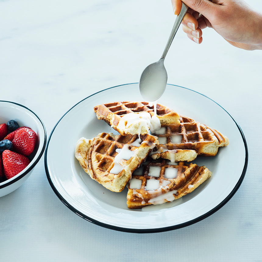 Cinnamon Roll Waffles Step4b