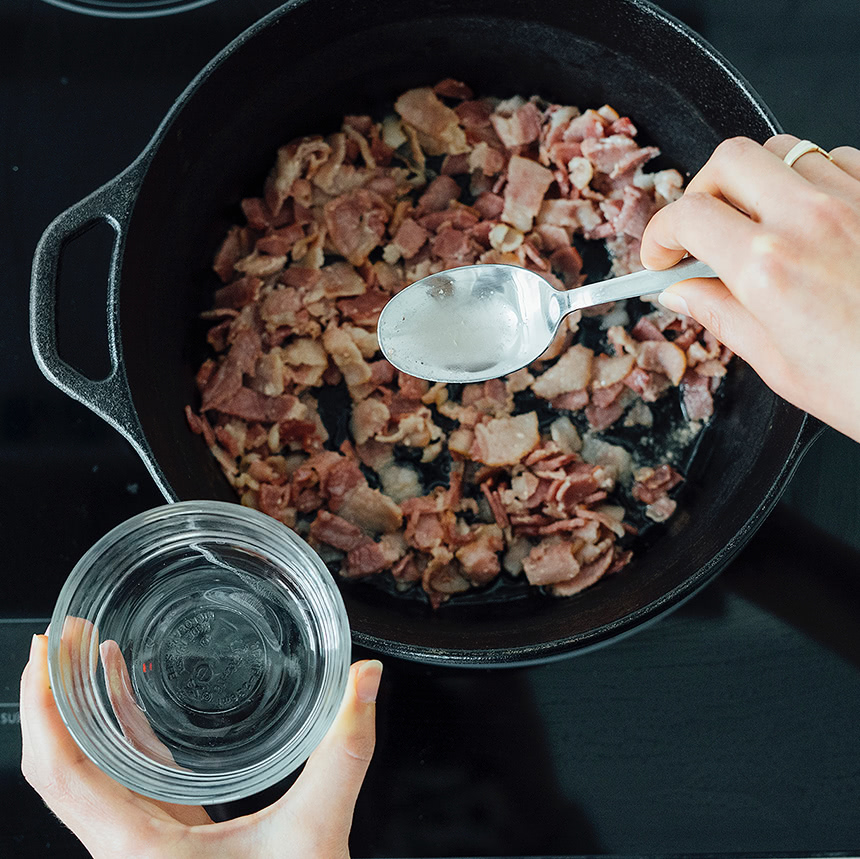 Grilled Cheese with Savory Bacon Jam Step1 LG