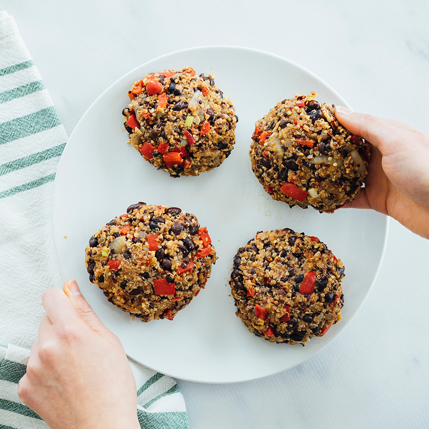 Quinoa and Black Bean Veggie Burger Step3