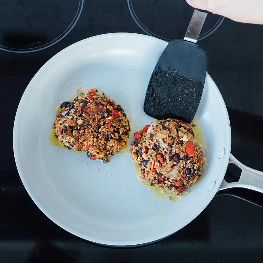 Quinoa and Black Bean Veggie Burger Step4