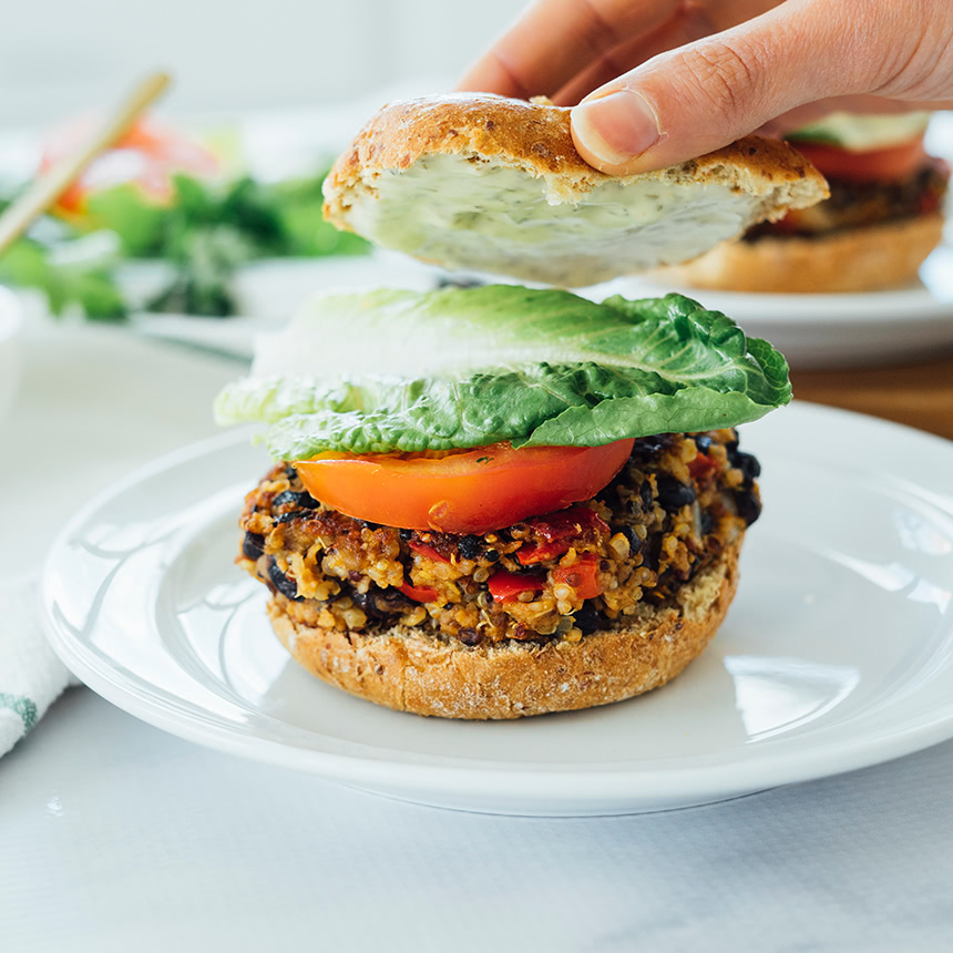Quinoa and Black Bean Veggie Burger Step5