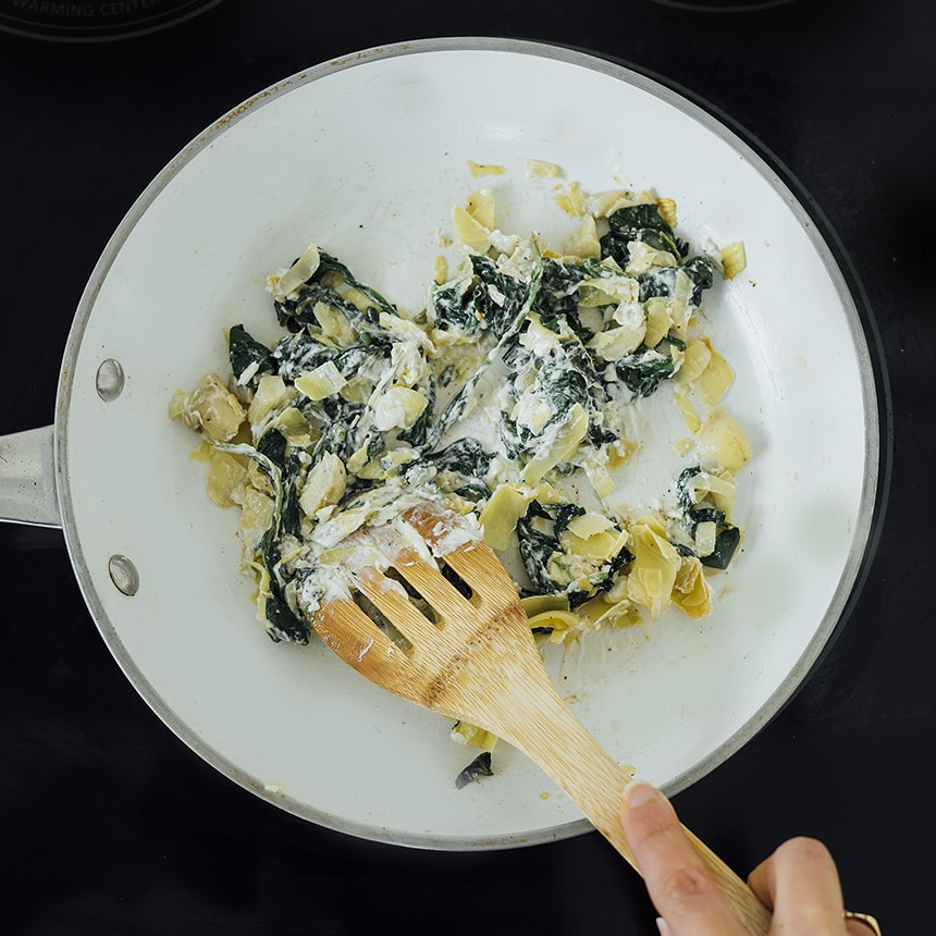 Spinach and Artichoke Grilled Cheese Step2