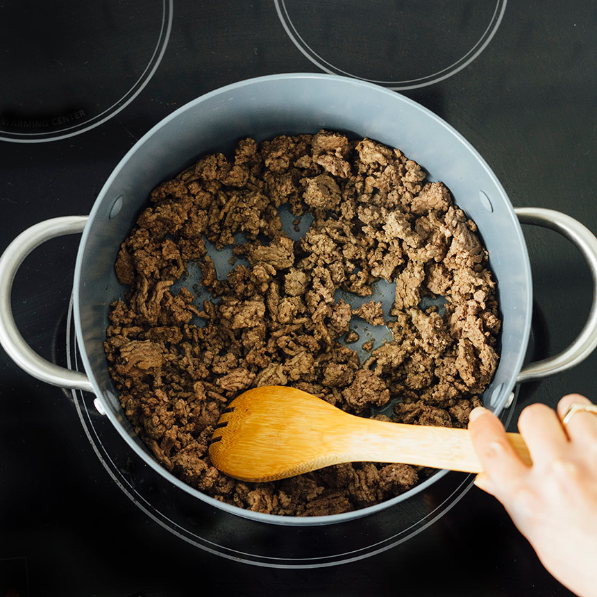 Taco Soup with Ground Beef Step1
