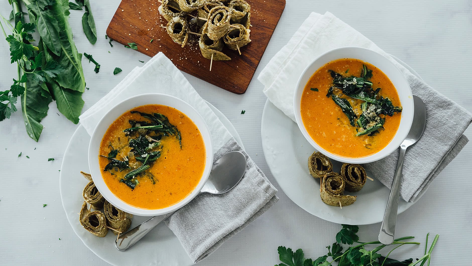 Tomato and Dandelion Greens Soup HeroA