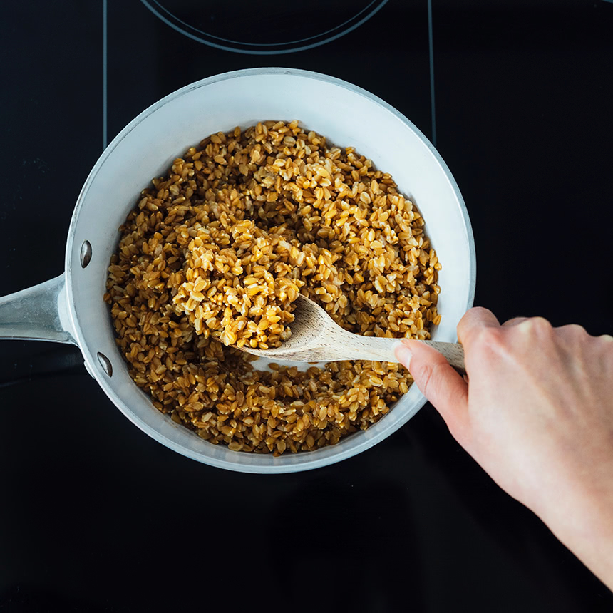 Wheatberry and Cauliflower Salad Step1