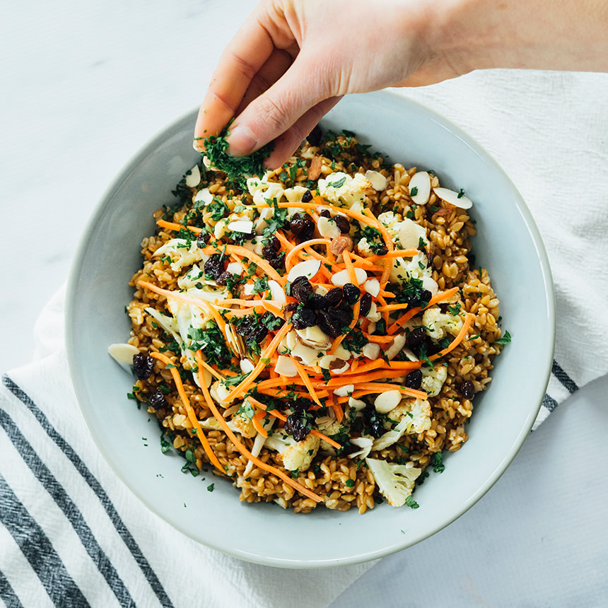 Wheatberry and Cauliflower Salad Step4
