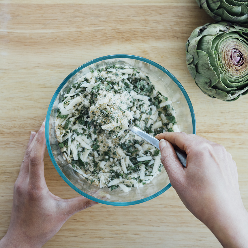 Italian Stuffed Artichokes Step3