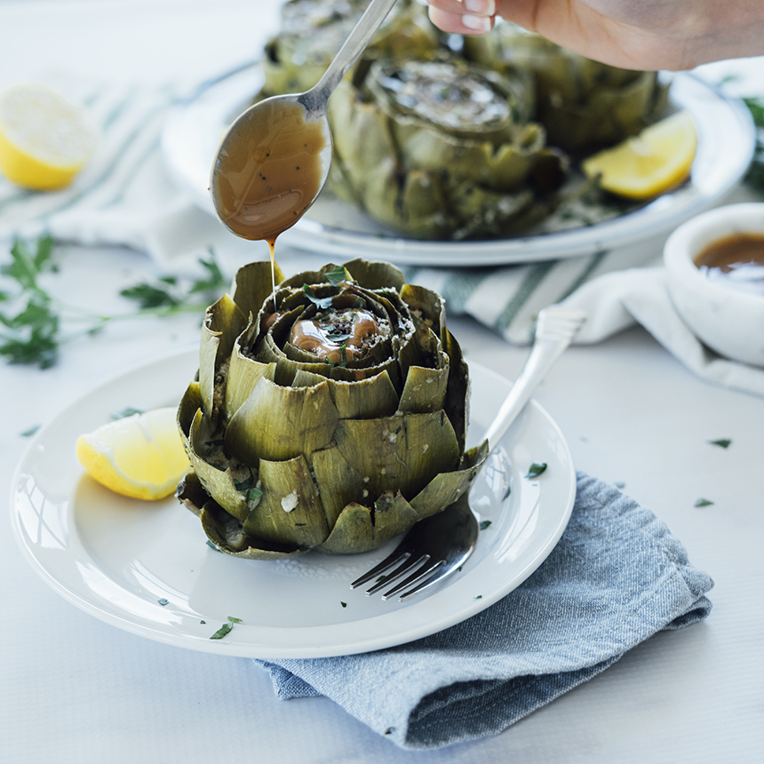 Italian Stuffed Artichokes Step5