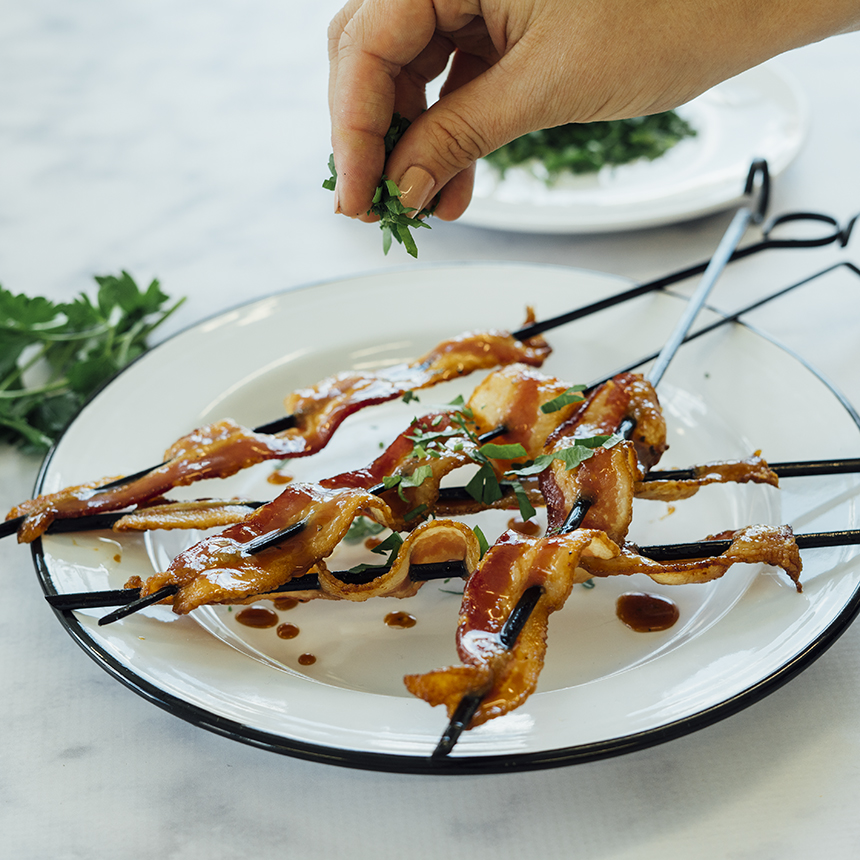 Grilled Spicy Balsamic Bacon Skewers step5