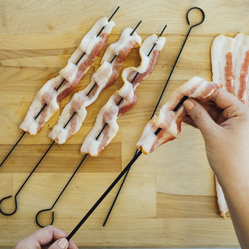 Grilled Spicy Balsamic Bacon Skewers step2 1