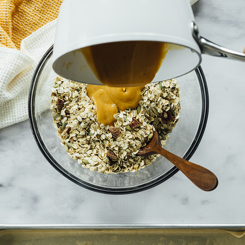Caramel Pumpkin Seed Granola Step3