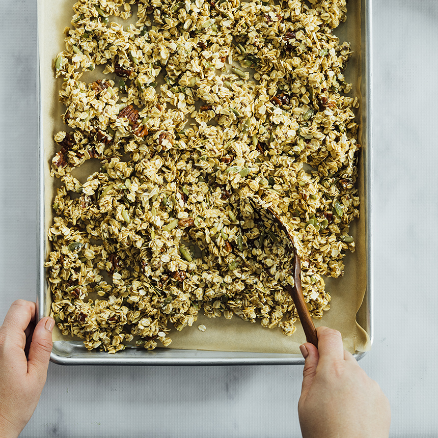 Caramel Pumpkin Seed Granola Step4