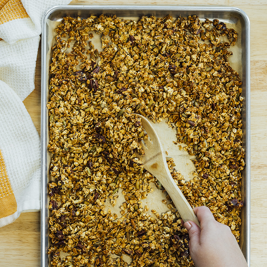 Caramel Pumpkin Seed Granola Step5