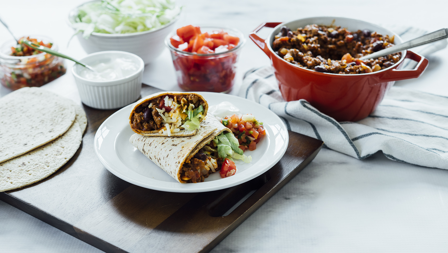 Chili Taco Crunchwrap Hero