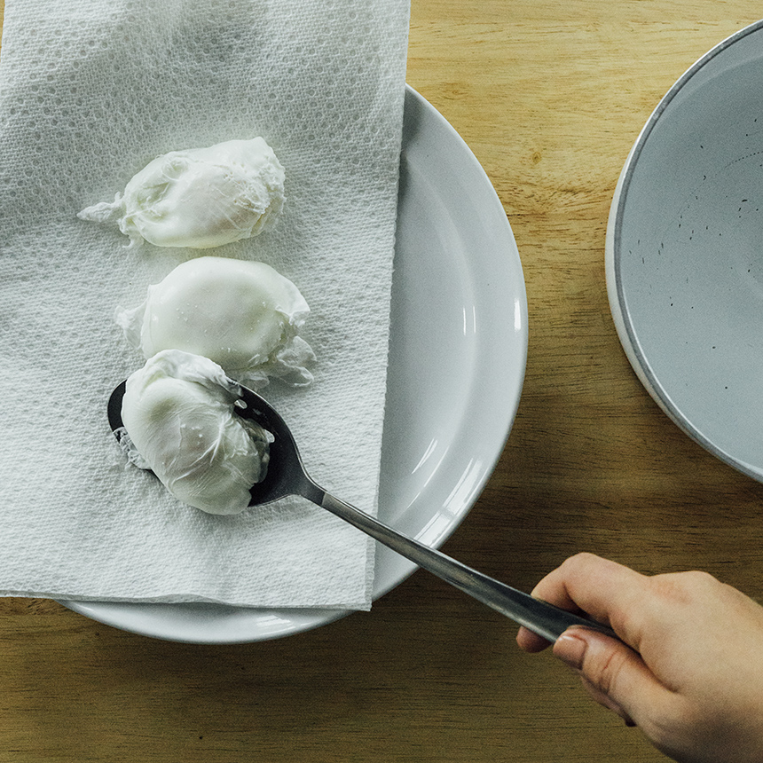 Gnocchi with Balsamic Zucchini and Poached Egg Step4