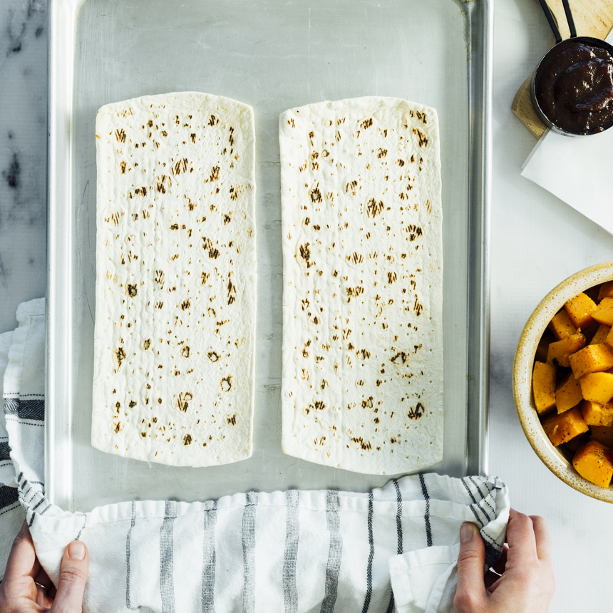 Butternut Apple butter Proscuitto Flatbread Pizza Step2