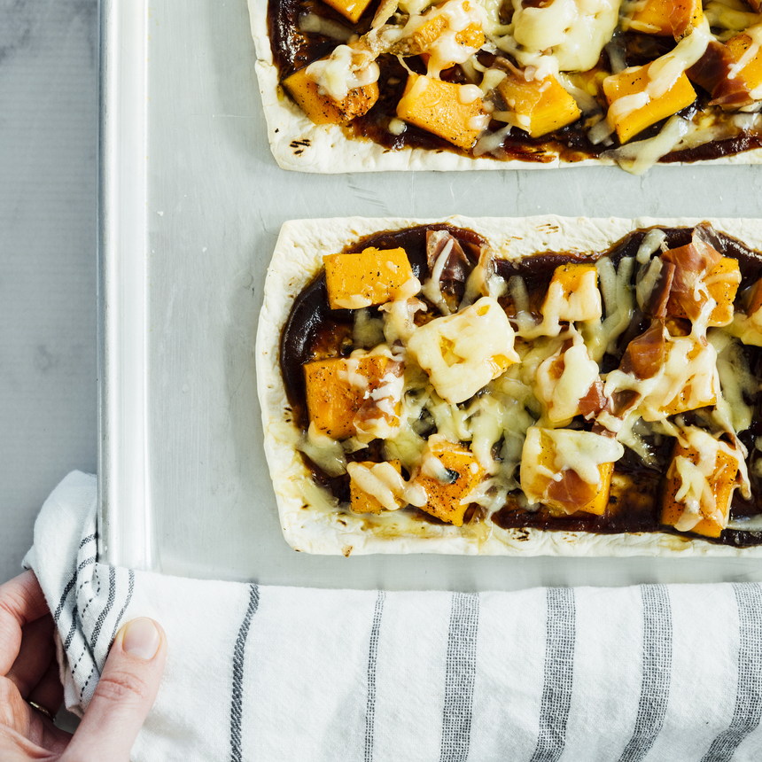 Butternut Apple butter Proscuitto Flatbread Pizza Step4