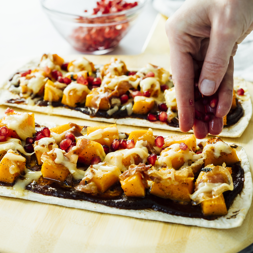 Butternut Apple butter Proscuitto Flatbread Pizza Step5