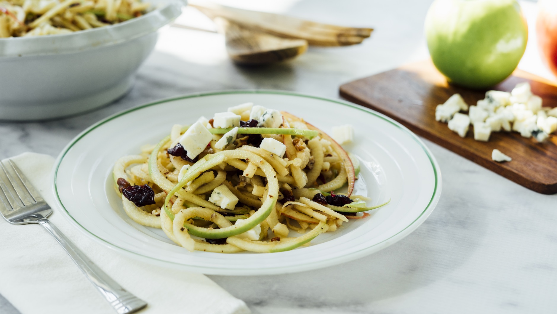 Spiralized Apple Salad Hero