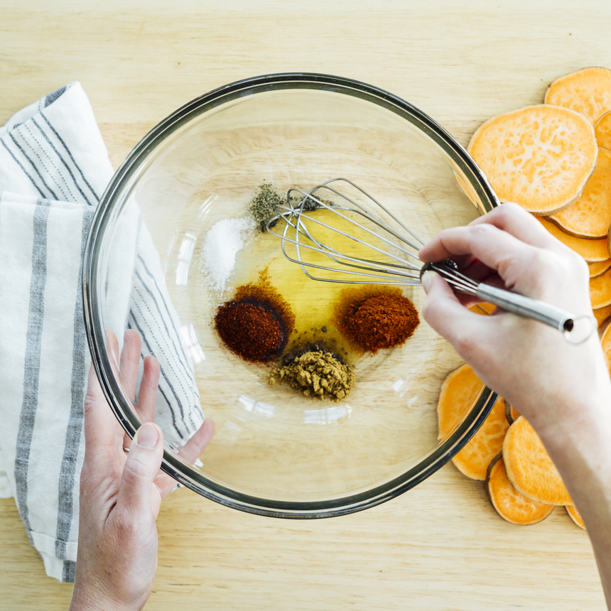 Sweet Potato Nachos Step1