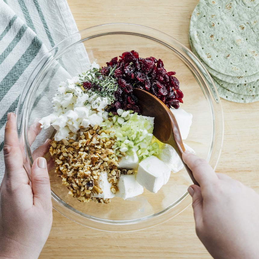 Christmas Tree Pinwheels Step2