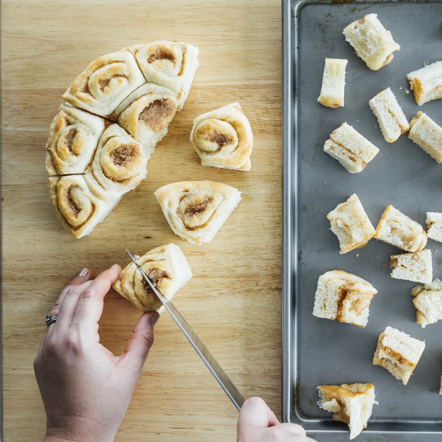 French Toast Casserole with Egg Nog Step1