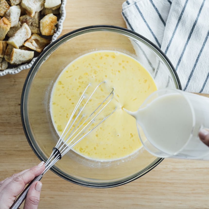 French Toast Casserole with Egg Nog Step2