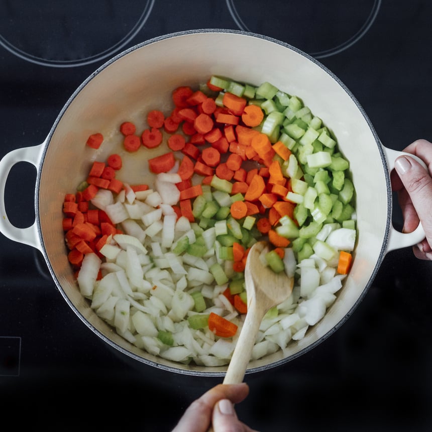 Ham Pot Pie Soup Step1