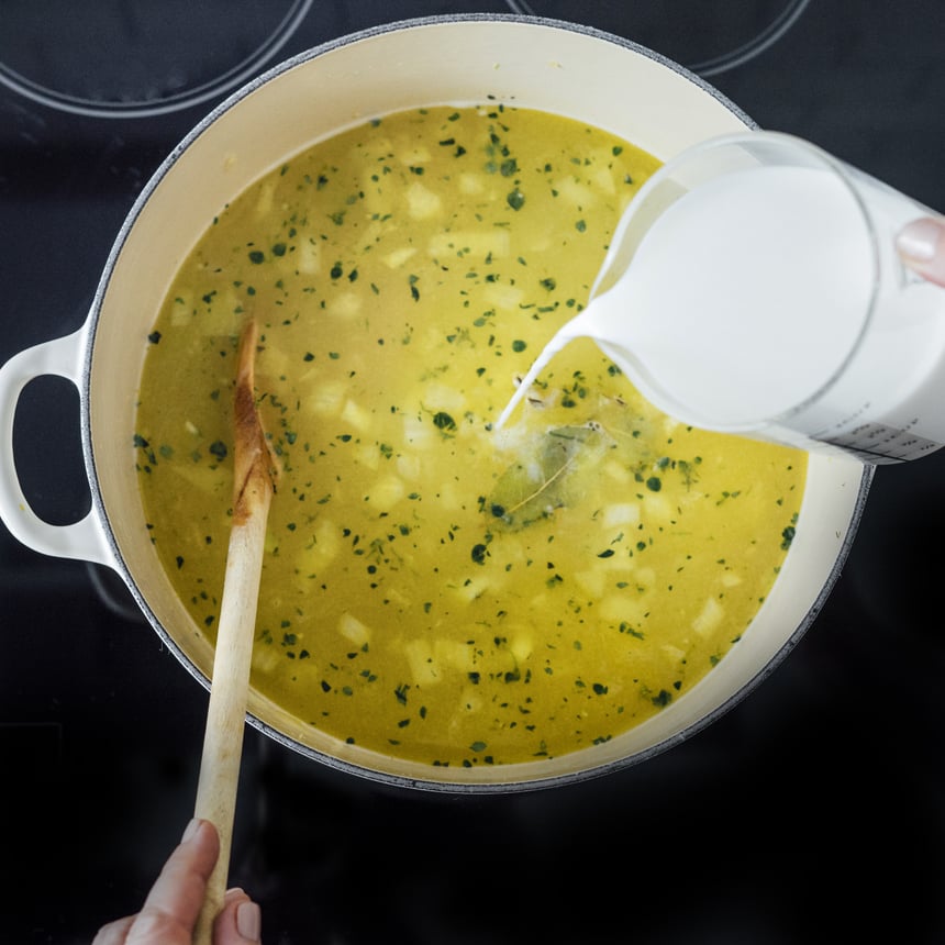 Ham Pot Pie Soup Step2