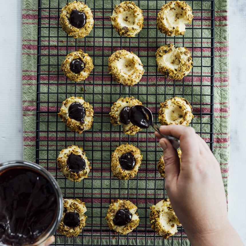 Pistachio Thumbprint Cookies Step5
