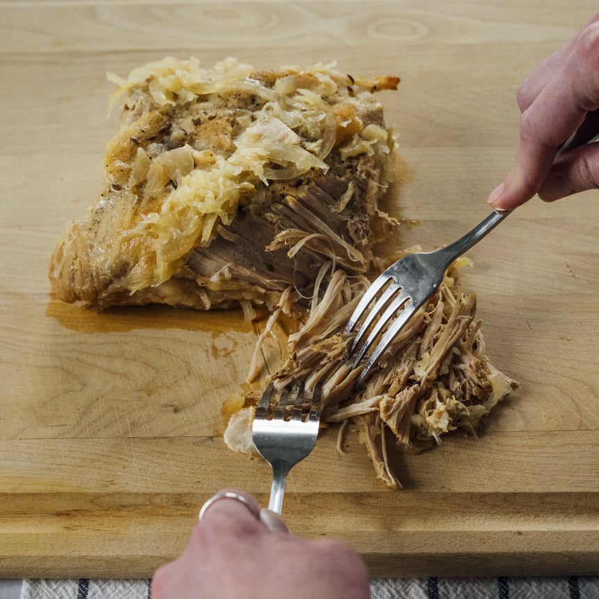 Pork Sauerkraut Sliders Step3