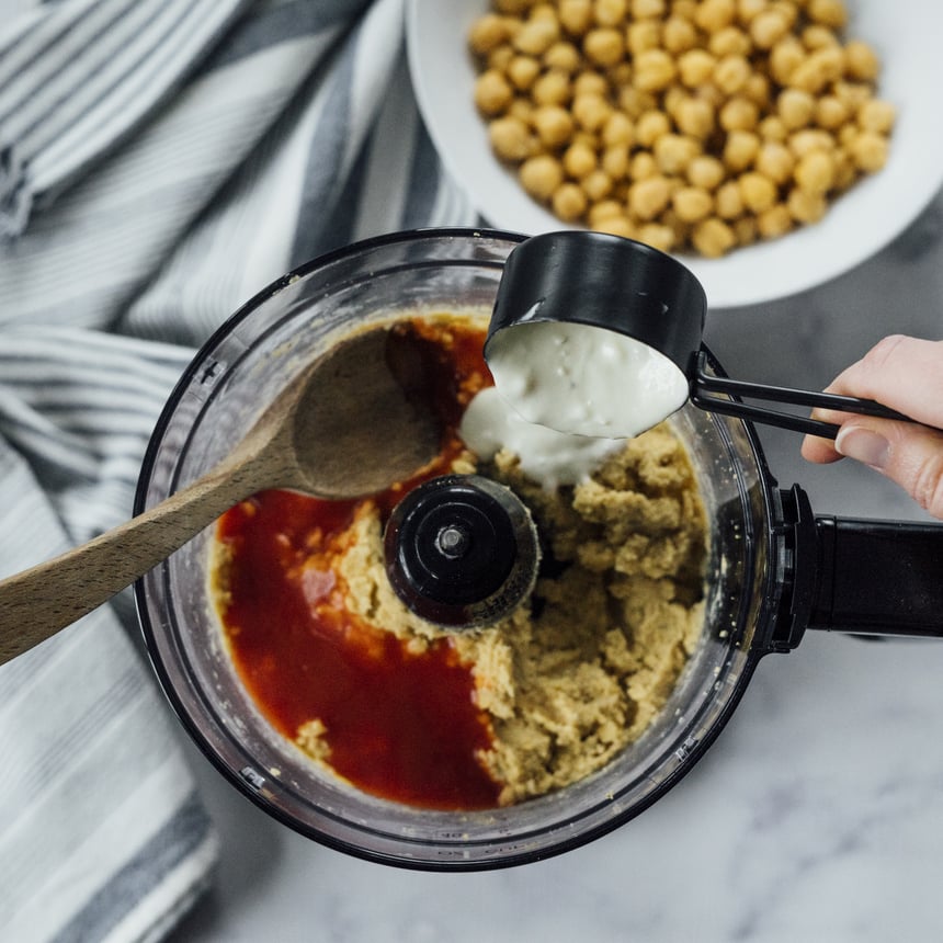 Vegetarian Buffalo Chickpea Dip Step1