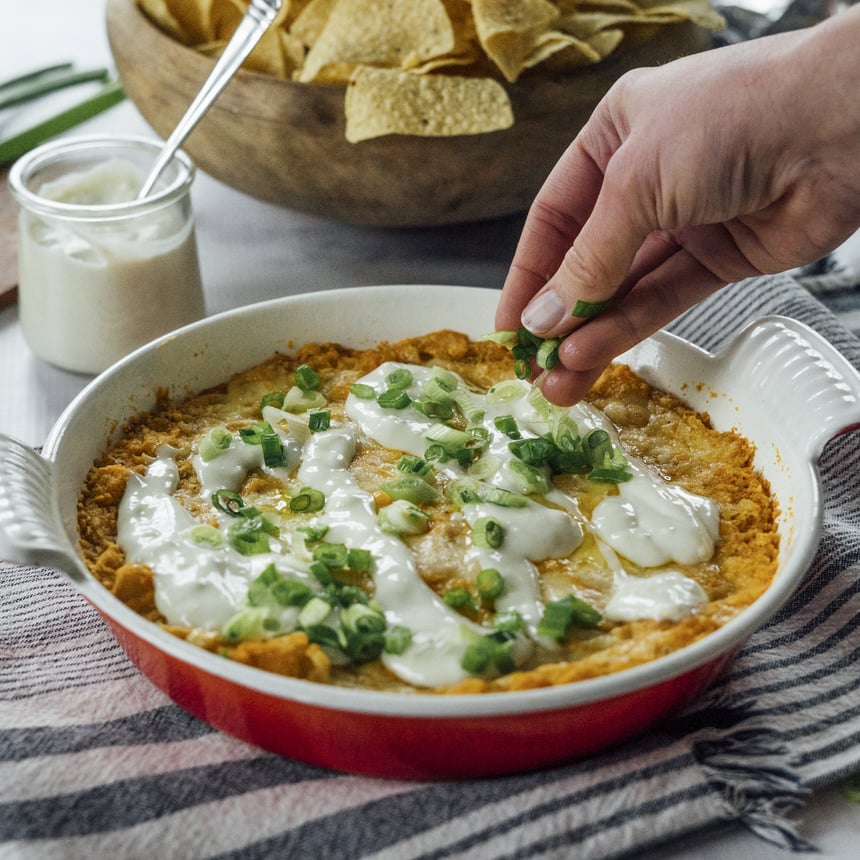 Vegetarian Buffalo Chickpea Dip Step5